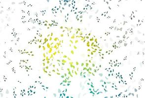 Light blue, yellow vector pattern with chaotic shapes.