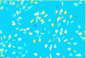 Light Blue, Yellow vector template with memphis shapes.