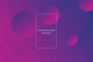 Abstract geometric purple and blue gradient background. 3D circle, minimal graphic layout, modern template for social media banner. Vector illustration. EPS 10.