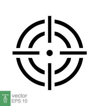 icono de objetivo de enfoque. lente de cámara de enfoque, pantalla de captura de marco cuadrado con símbolo de cruz, concepto de fotografía. estilo de esquema simple. diseño de ilustración de vector de línea aislado sobre fondo blanco. eps 10.
