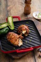 Jalapeno popper chicken breast wrapped with bacon photo