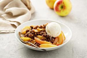 Healthy gluten free apple crisp photo