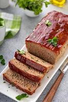 Meatloaf with spicy glaze photo