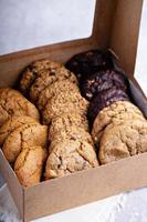 Box of assorted cookies photo