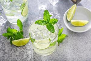 Refreshing summer mojito cocktail photo