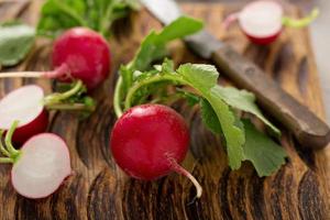 Cooking with radishes photo