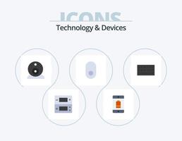 dispositivos flat icon pack 5 diseño de iconos. escribe. hardware. móvil. inalámbrico. manzana vector