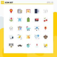 25 Creative Icons Modern Signs and Symbols of measuring cooking gong baking grid Editable Vector Design Elements