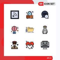 9 Creative Icons Modern Signs and Symbols of service repair messages tool send Editable Vector Design Elements