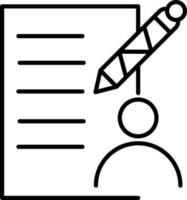 Customer Survey Line Icon vector