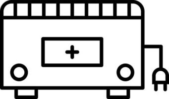 Convector Line Icon vector