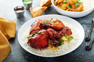 Whole tandoori chicken photo