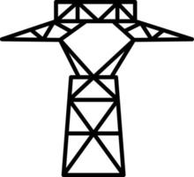 Power Line Line Icon vector