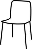 Chair Line Icon vector