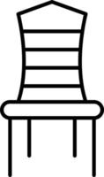 Conference Room Chair Line Icon vector