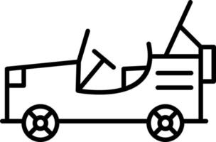 Jeep Line Icon vector