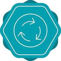 Recycle Line Icon vector