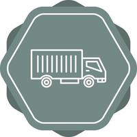 Moving Truck Line Icon vector