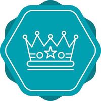 Crown Line Icon vector