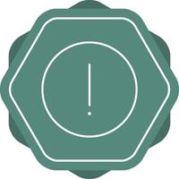 Warning Sign Line Icon vector