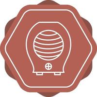 Heater Line Icon vector