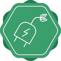 Electric Plug Line Icon vector