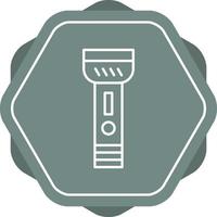 Flashlight Line Icon vector