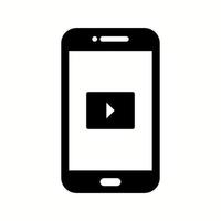 Unique Video App Vector Glyph Icon