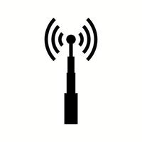 Unique Telecom Tower Vector Glyph Icon
