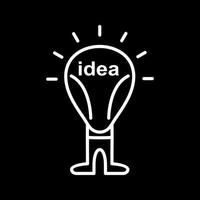 icono de vector de idea brillante