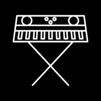 icono de vector de piano