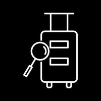 Luggage Inspection Vector Icon