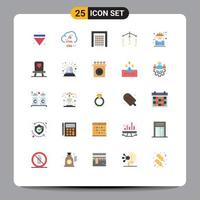 Stock Vector Icon Pack of 25 Line Signs and Symbols for builder sleep development mobile sport Editable Vector Design Elements
