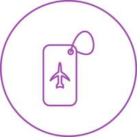 Luggage Tag Vector Icon