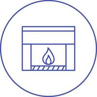 Fireplace Vector Icon