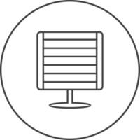 Infrared Heater Vector Icon