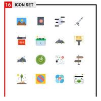 16 Creative Icons Modern Signs and Symbols of error utensils science construction gun Editable Pack of Creative Vector Design Elements