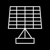 icono de vector de panel solar