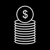 Dollar Coins Vector Icon