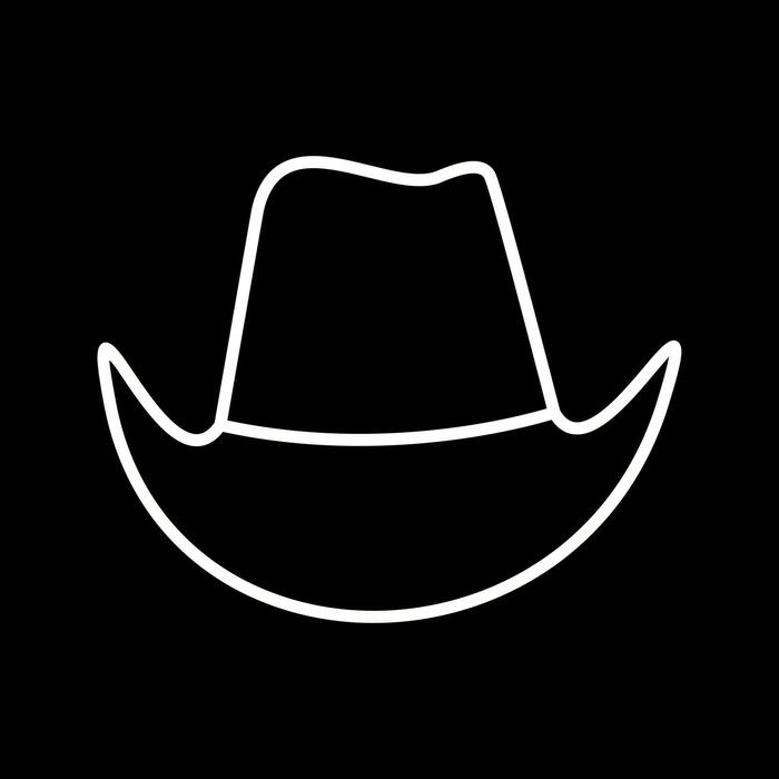 Cowboy Hat Outline Vector Art, Icons, and Graphics for Free Download