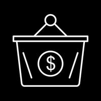 Dollar Basket Vector Icon