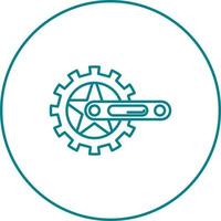 Crankset Vector Icon