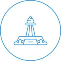 icono de vector de obelisco