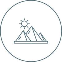 Pyramid Vector Icon