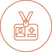 Medical Id Vector Icon