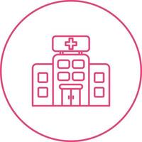 icono de vector de hospital