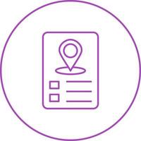 Itinerary Vector Icon