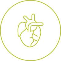 icono de vector de corazón médico