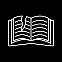 Teared Book Vector Icon