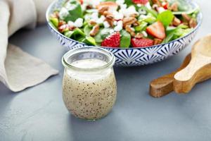 Poppy seed salad dressing photo